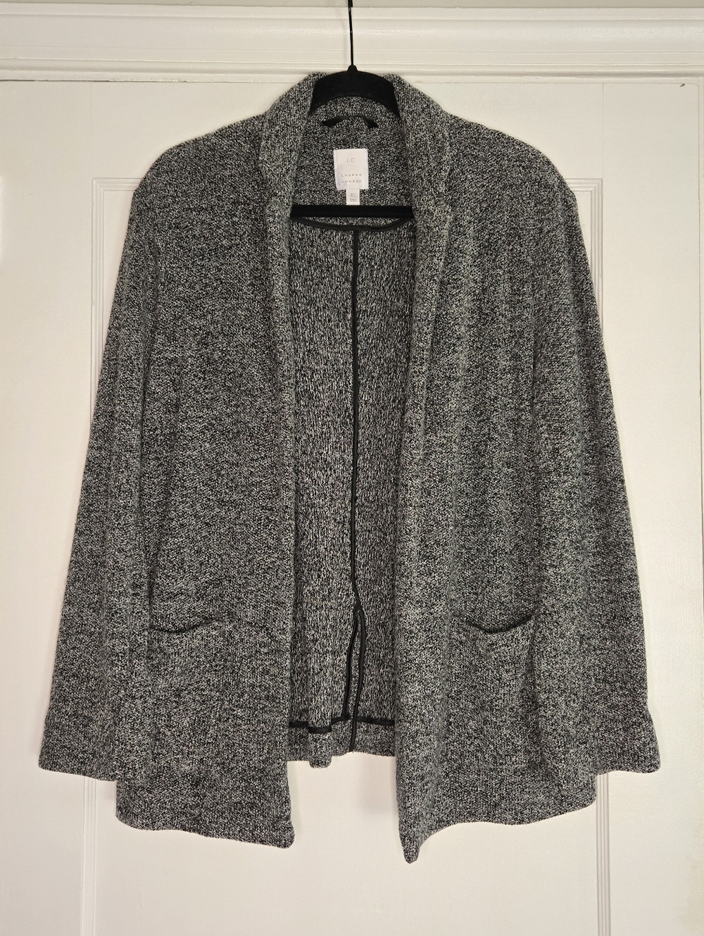 Lauren Conrad Grey Cardigan W/ Shoulder Pads - Women's XL - Grey